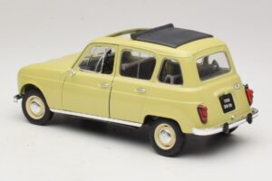 Renault 4L Galben Solido 1:18 8062 Metal - imaginea 6 din 7