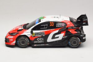 Toyota GR Yaris Rally1 #33 E. Evans / S. Martin Rally Monte Carlo 2026 IXO 1:18 18RMC269B Metal - imaginea 3 din 6