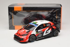 Toyota GR Yaris Rally1 #33 E. Evans / S. Martin Rally Monte Carlo 2026 IXO 1:18 18RMC269B Metal - imaginea 6 din 6
