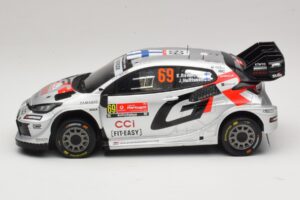 Toyota GR Yaris Rally1 #69 K. Rovanpera / J. Halttunen Rally Portugal 2025 IXO 1:18 18RMC250B Metal - imaginea 3 din 6