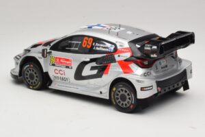 Toyota GR Yaris Rally1 #69 K. Rovanpera / J. Halttunen Rally Portugal 2025 IXO 1:18 18RMC250B Metal - imaginea 5 din 6