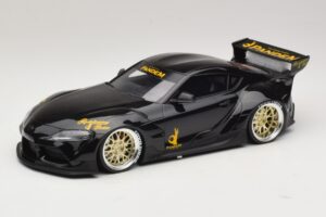 Toyota Supra GR A90 Pandem V1.0 Negru TopSpeed 1:18 TS0307 Rășină