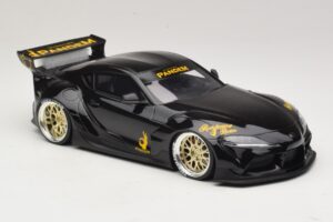 Toyota Supra GR A90 Pandem V1.0 Negru TopSpeed 1:18 TS0307 Rășină - imaginea 4 din 6