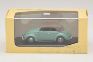 Volkswagen 1200 Cabriolet Capotă Moale Verde Minichamps 1:43 430052042 Metal - imaginea 5 din 5