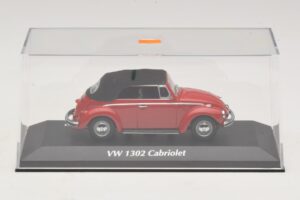 Volkswagen 1302 Cabriolet Roșu Maxichamps 1:43 940055031 Metal - imaginea 4 din 5
