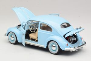 Volkswagen Beetle Albastru Bburago 1:18 3381 Metal - imaginea 5 din 8