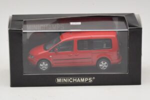 Volkswagen Caddy 2K Bus Roșu Minichamps 1:43 CADDY009 Metal - imaginea 5 din 5