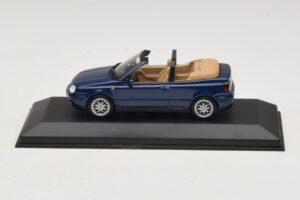 Volkswagen Golf Mk4 Cabriolet Albastru Ediție Dealer Minichamps 1:43 GOLF005 Metal