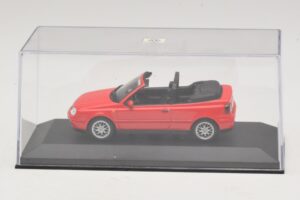 Volkswagen Golf Mk4 Cabriolet Roșu Ediție Dealer Minichamps 1:43 GOLF006 Metal - imaginea 4 din 5
