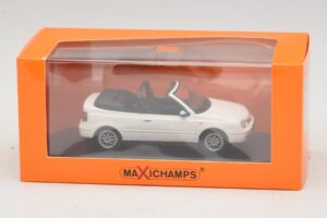 Volkswagen Golf Mk4 Cabriolet Alb Maxichamps 1:43 940058330 Metal - imaginea 5 din 5
