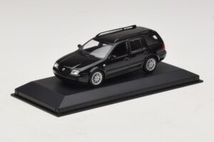 Volkswagen Golf Mk4 Variant Sport Highline BBS Edition Negru Cutie De Înlocuire Minichamps 1:43 GOLF008-R1 Metal - imaginea 2 din 5