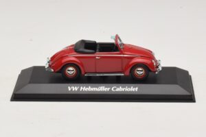 Volkswagen Hebmuller Cabriolet Roșu Maxichamps 1:43 940052131 Metal