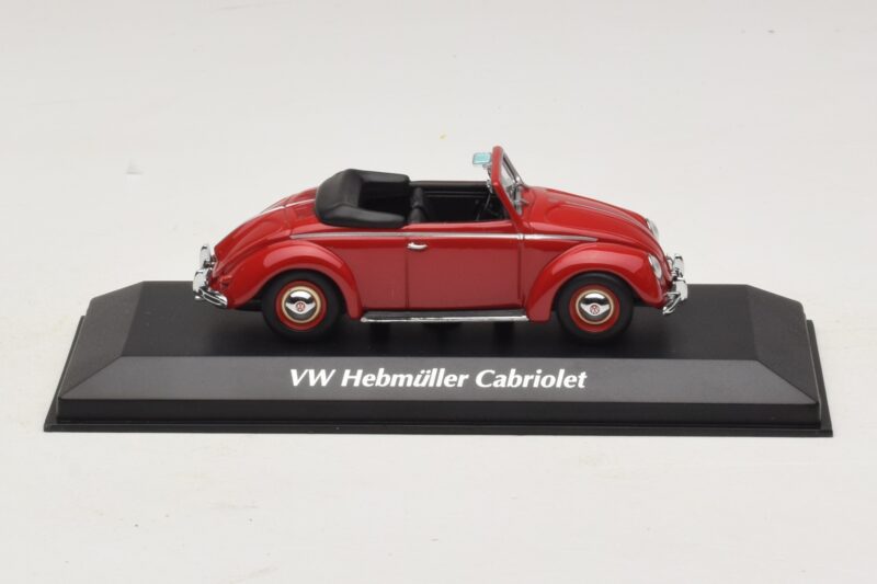 Volkswagen Hebmuller Cabriolet Roșu Maxichamps 1:43 940052131 Metal