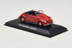 Volkswagen Hebmuller Cabriolet Roșu Maxichamps 1:43 940052131 Metal - imaginea 3 din 5