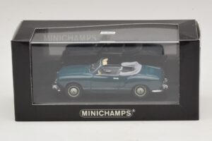 Volkswagen Karmann Ghia Cabriolet Albastru Închis Minichamps 1:43 GHIA001 Metal - imaginea 5 din 5