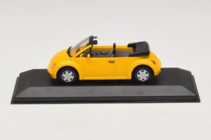 Volkswagen New Beetle Cabriolet Galben Minichamps 1:43 BEETLE002 Metal
